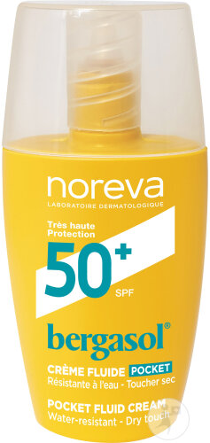 Noreva Bergasol Fluid Cream Pocket SPF50+ 30ml