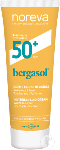 Noreva Bergasol Invisible Fluid Cream SPF50+ Tube 50ml