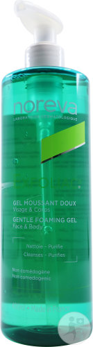 Noreva Exfoliac Cleansing Gel Mild Face And Body Pump Bottle 400ml