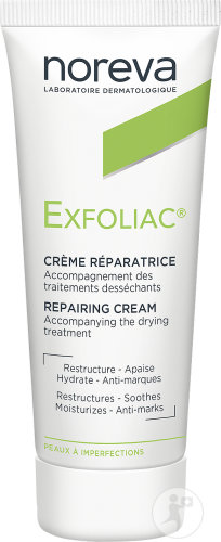 Noreva Exfoliac Restorative Cream Skin With Imperfections Tube 40ml