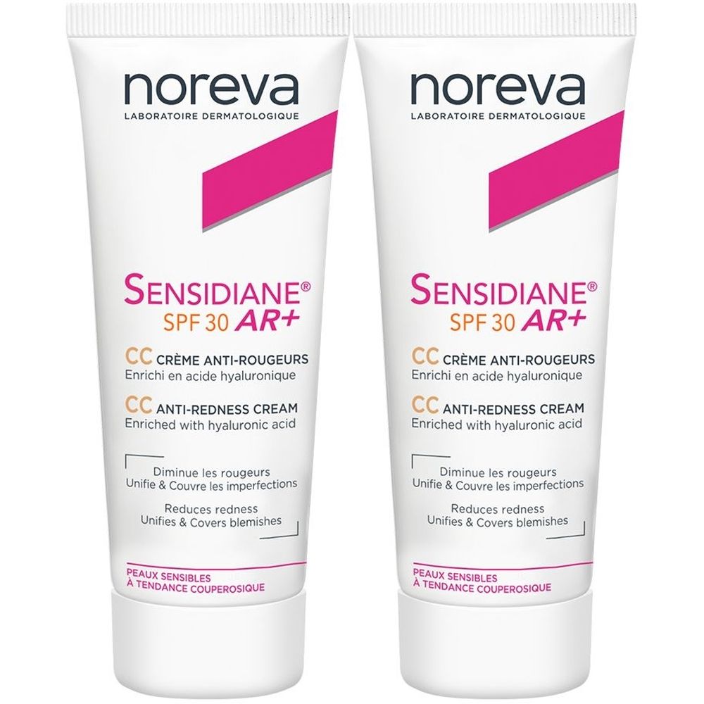 noreva Laboratoires Sensidiane AR+ CC Anti-Redness Cream SPF 30 Light Tint 80 ml