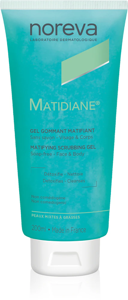 Noreva Matidiane Matifying Scrubbing Gel cleansing peeling gel for oily and problematic skin