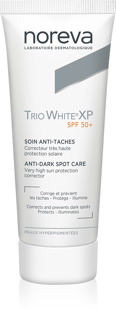 Noreva Trio White XP Anti-Dark Spot Care SPF 50+ sun cream for the face against pigment spots