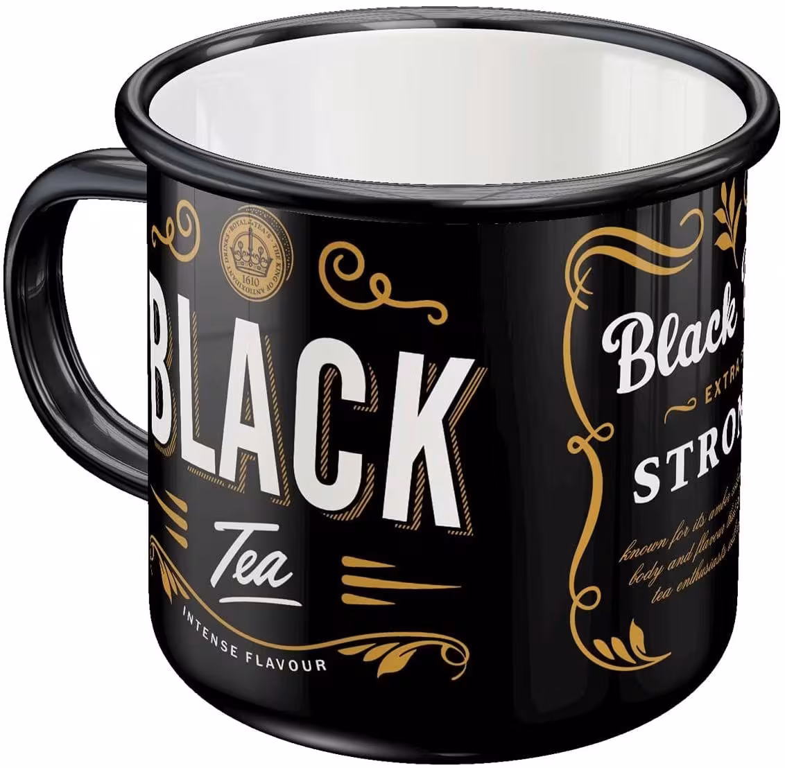 Nostalgic-Art ENAMEL MUG 360 ml Home & Country Black Tea