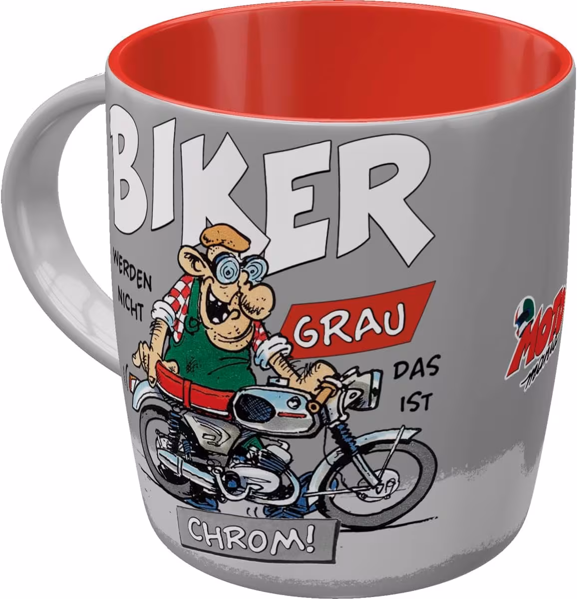 Nostalgic-Art COFFEE CUP 330 ml MOTOmania Biker Chrome