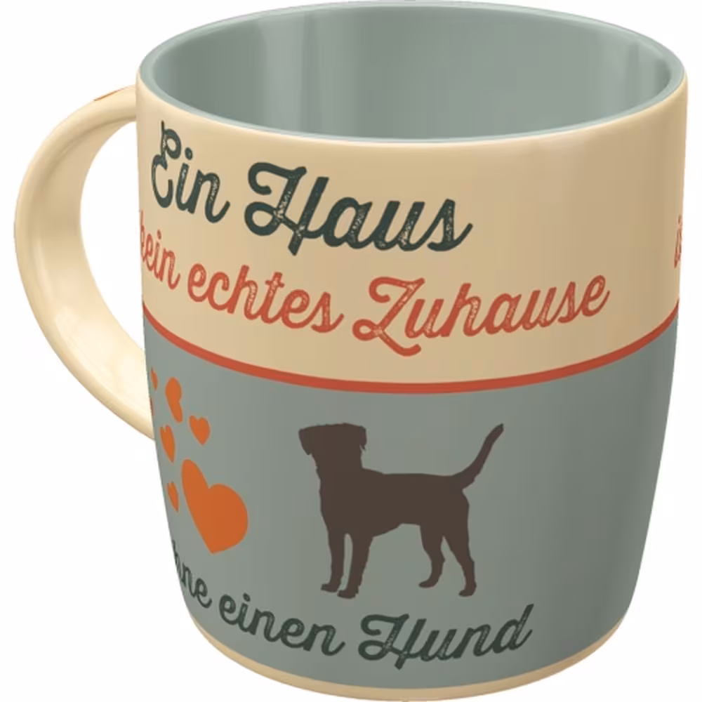 Nostalgic-Art Coffee Cup 330 ml Paw Print Sign A house is not a real home