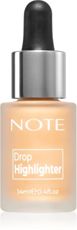 Note Cosmetique Drop Highlighter Liquid highlighter with drop applicator 02 Charming Desert 14 ml