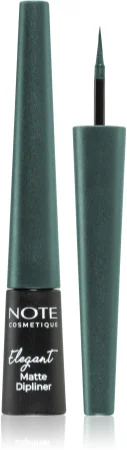 Note Cosmetique Elegant Matte Dipliner Liquid eyeliner with a matte finish Farbton 04 Ocean Green 2,5 ml