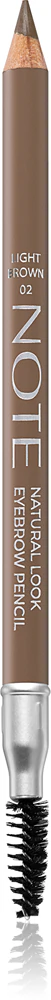 Note Cosmetique Natural Look eyebrow pencil with brush 02 Light Brown 1,08 g