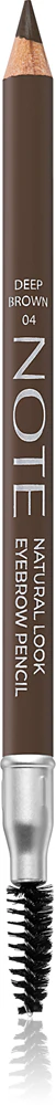 Note Cosmetique Natural Look eyebrow pencil with brush 04 Deep Brown 1,08 g