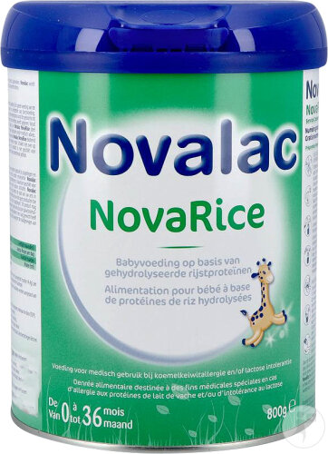 Novalac NovaRice Rice Based Nutrition Babies 0-36 Months 800g