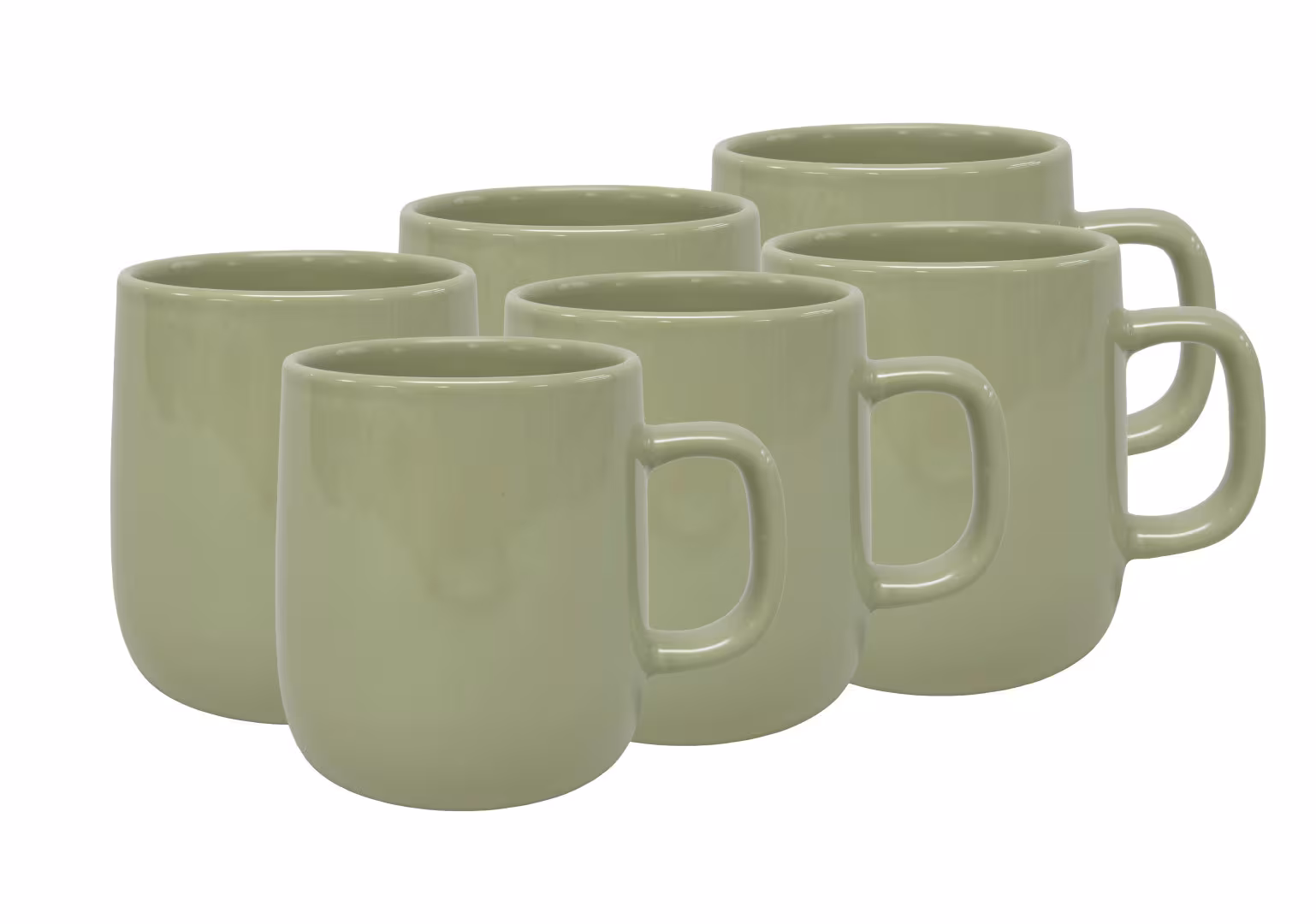 Novel Coffee Mug Set Colori Verde 6-piece