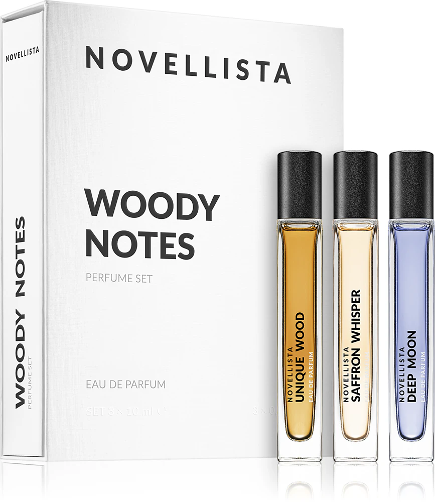 NOVELLISTA Woody Notes Eau de Parfum (gift set) for men
