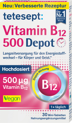 tetesept Vitamin B12 Depot 500µg  Tabletten 30 St, 8,3 g