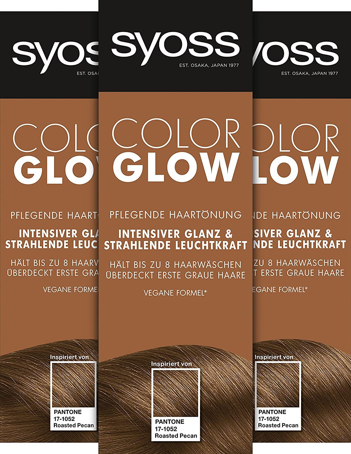 SYOSS COLORGLOW Inspired by PANTONE Nourishing Hair Dye 17-1052 Roasted Pec, ‎roasted pecan