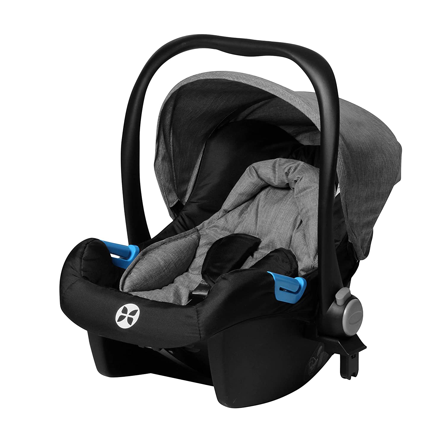 Babyblume Combination Pram 3 in 1, Complete Set incl. Baby Car Seat (Car) and Tub, Baby Flower Ivy