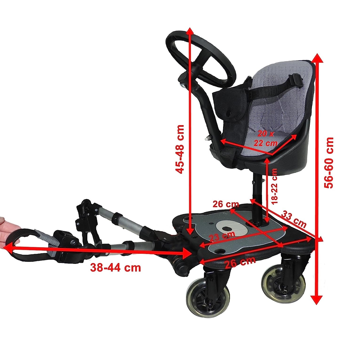 Eichhorn Cozy S Rider 4 Wheels, with Seat