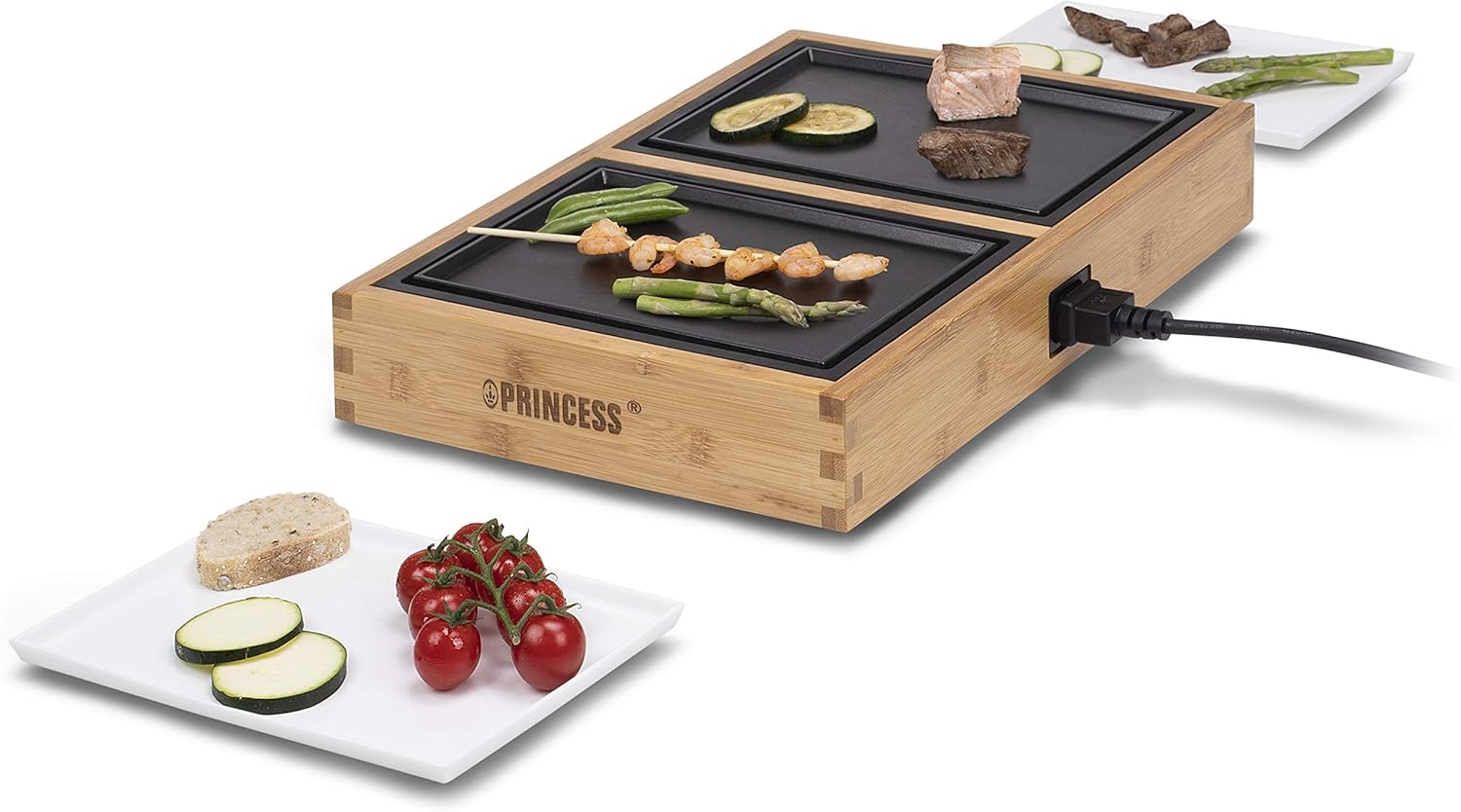 Princess 01.104040.01.001 Table Grill 840 Bamboo
