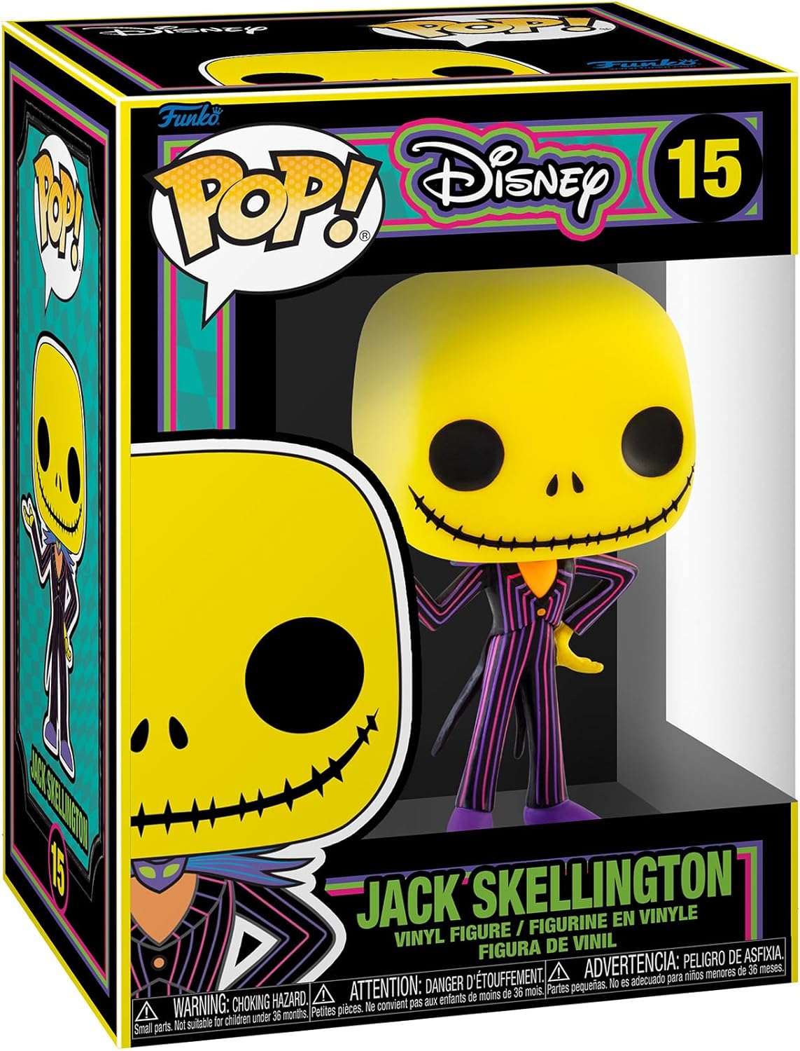 Funko Pop! Disney: The Nightmare Before Christmas - Blacklight - Jack Skellington - Vinyl Collectible Figure - Gift Idea - Official Merchandise - Toys For Children and Adults - Movies Fans