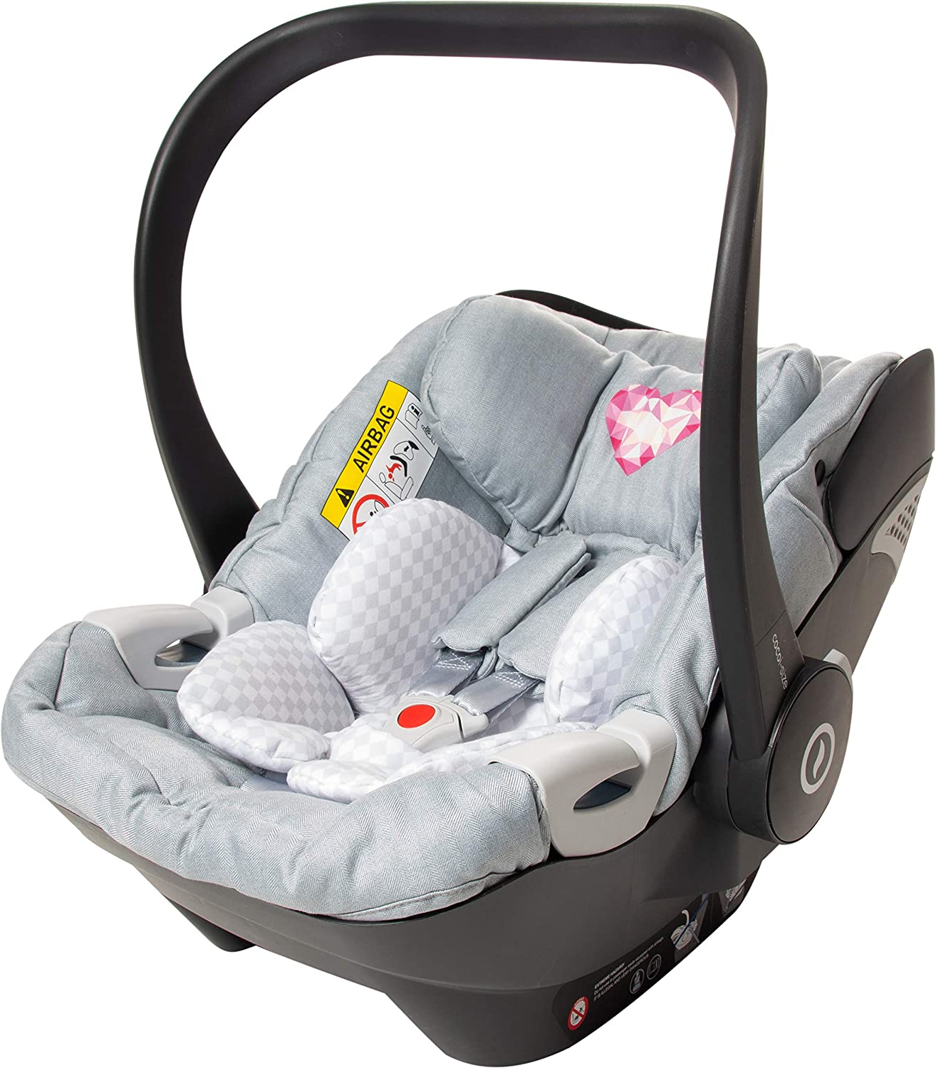 Osann Coco i-Size, Baby Car Seat 40 to 80 cm - Sarah Harrison - Heart