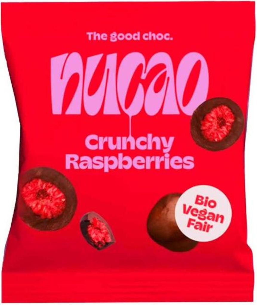 Nucano nucao Chocolate Crunchy Raspberry Fruits 50g