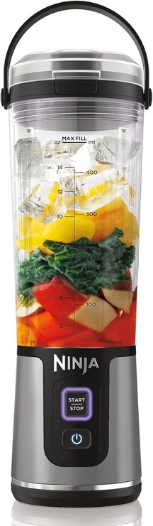 Ninja Blast Portable Blender, 530 ml, Leak-proof Lid & Drinking Spout, Powerful Cordless Mini Blender, Rechargeable Portable Smoothies, Protein Shakes, Blends Ice and Frozen