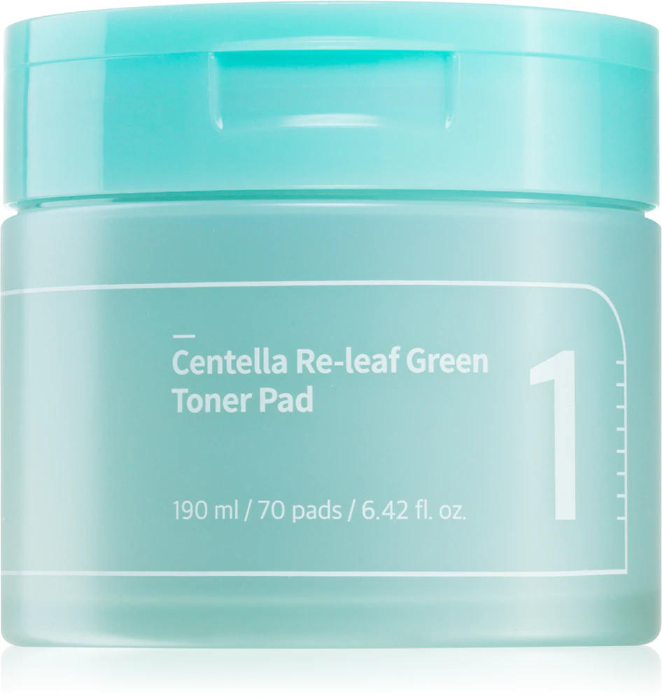 Numbuzin No. 1 Centella Re-Leaf Green Toner Pad toning pads to soothe the skin