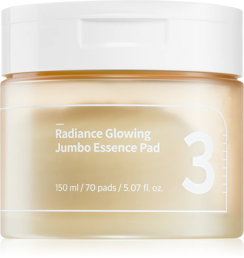 Numbuzin No. 3 Radiance Glowing Jumbo Essence Pad toning pads for hydrated and radiant skin