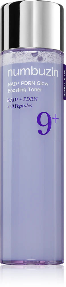 Numbuzin No. 9 NAD+ PDRN Glow Boosting Toner brightening facial toner with firming effect, 150 ml