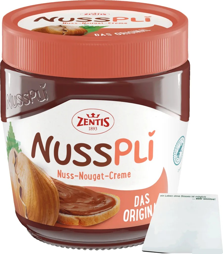 Nusspli nut nougat cream (400g jar) + usy block