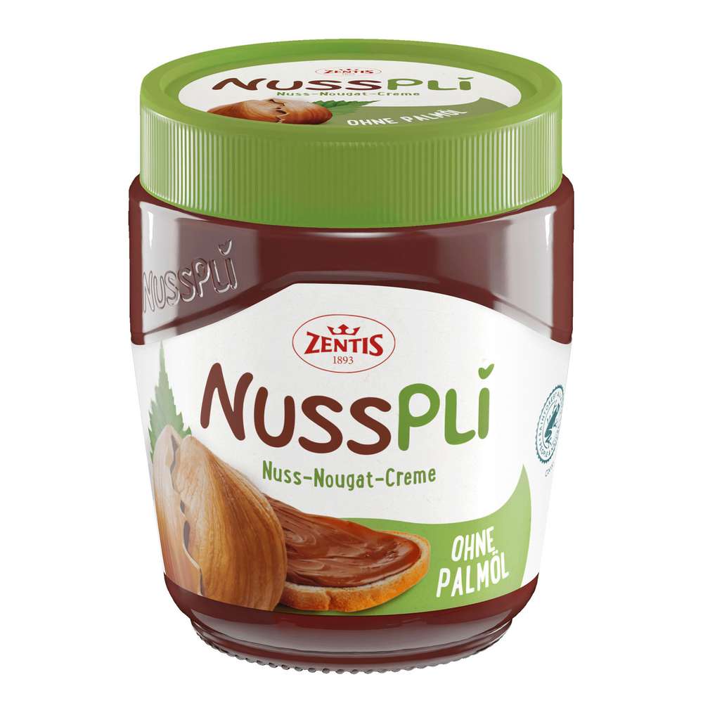 Zentis Nusspli nut nougat spread without palm oil