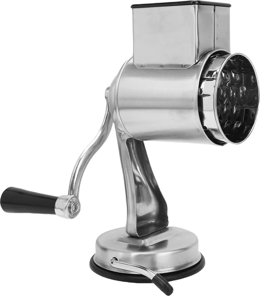 Lixada Multifunctional stainless steel nut crusher with suction cup, manual nut crusher with drums for cheese and walnuts