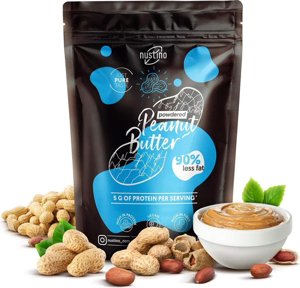 Nustino Peanut Butter Powder Pure 400g – 100% Peanuts without Additives