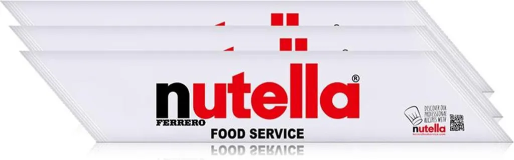 Ferrero Nutella Food Service Piping Bag 1kg - For decorating - Nut-Nougat (3-pack)