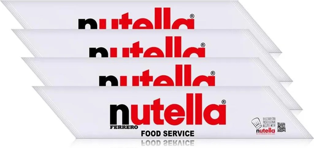 Ferrero Nutella Food Service Piping Bag 1kg - For decorating - Nut-Nougat (4-pack)