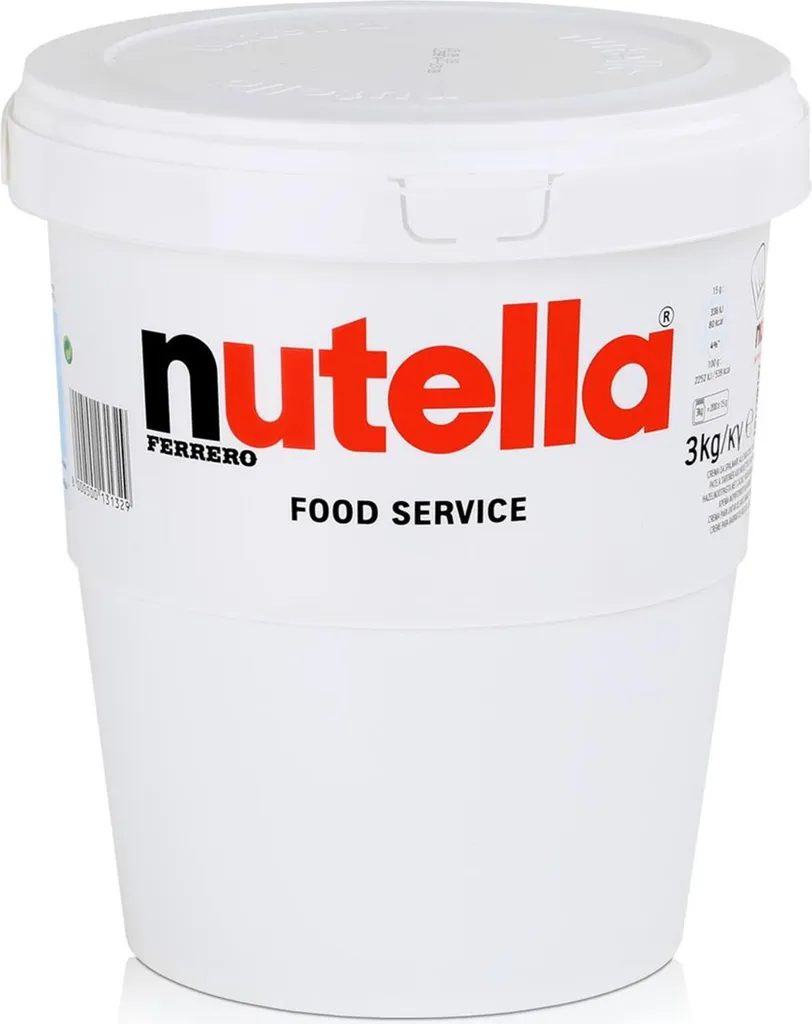 Ferrero Nutella in an XL plastic bucket with a practical carrying handle 3 kg