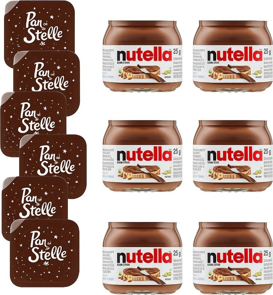 Ferrero Nutella Mini Creams 6x25g Pan di Stelle Creams 6x15g Set