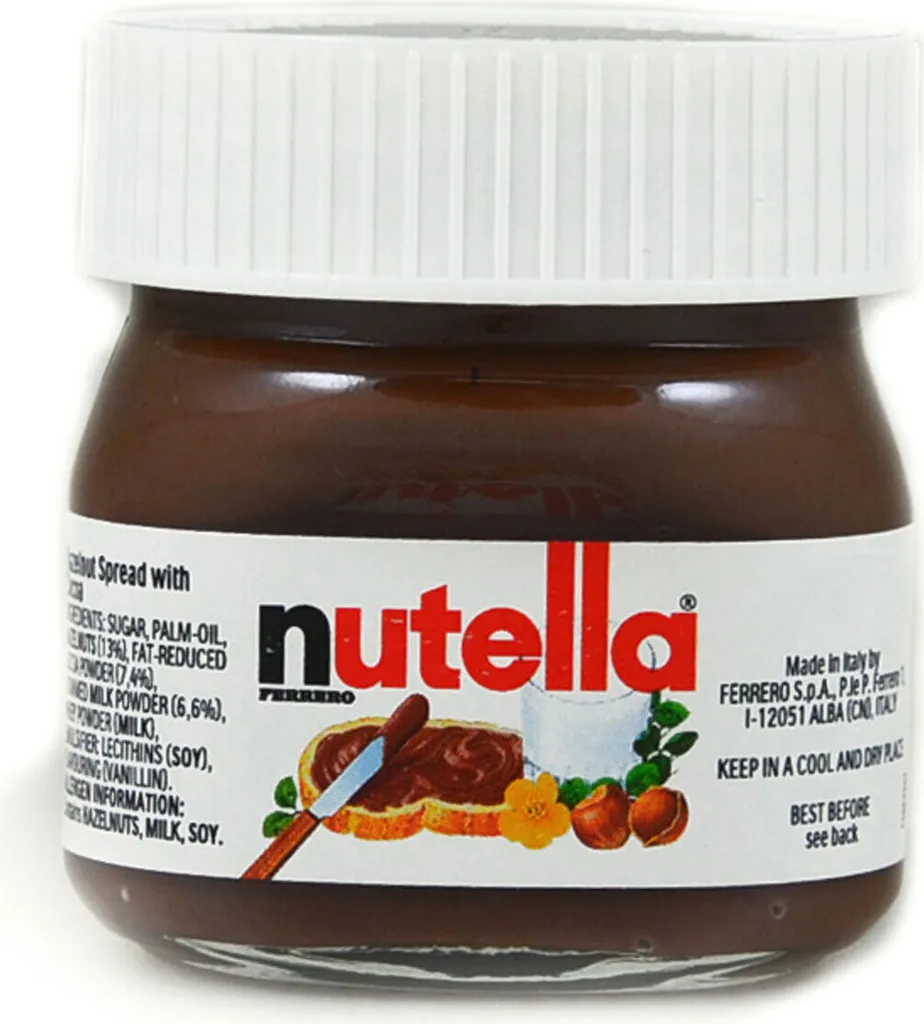 Ferrero Nutella Mini Jar Nut Nougat Cream Spread 25g 64 Pack