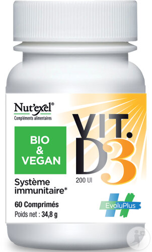 Restaxil NutExel Vitamin D3 Organic & Vegan 60 Capsules