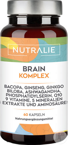 Restaxil Nutralie Brain Complex Nootropic for Mental Performance 60 Capsules