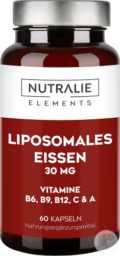 Restaxil Nutralie Liposomal Iron 30mg + B6 + B12 Fatigue and Exhaustion 60 Capsules