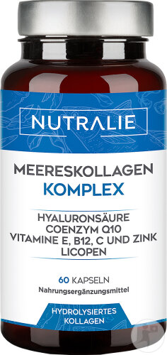 Restaxil Nutralie Marine Collagen Complex with Hyaluronic Acid for Skin 60 Capsules
