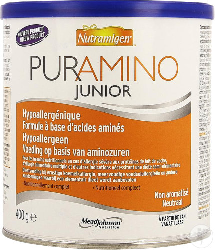 Nutramigen Puramino Junior Hypoallergenic Powder Tin 400g