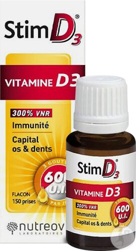 Nutreov StimD3 Vitamin D3 bottle 20ml