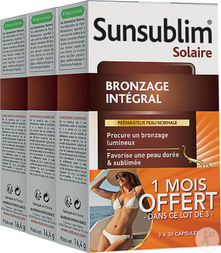 Nutreov Sunsublim Solar Bronzing Preparer Normal Skin 3x30 capsules