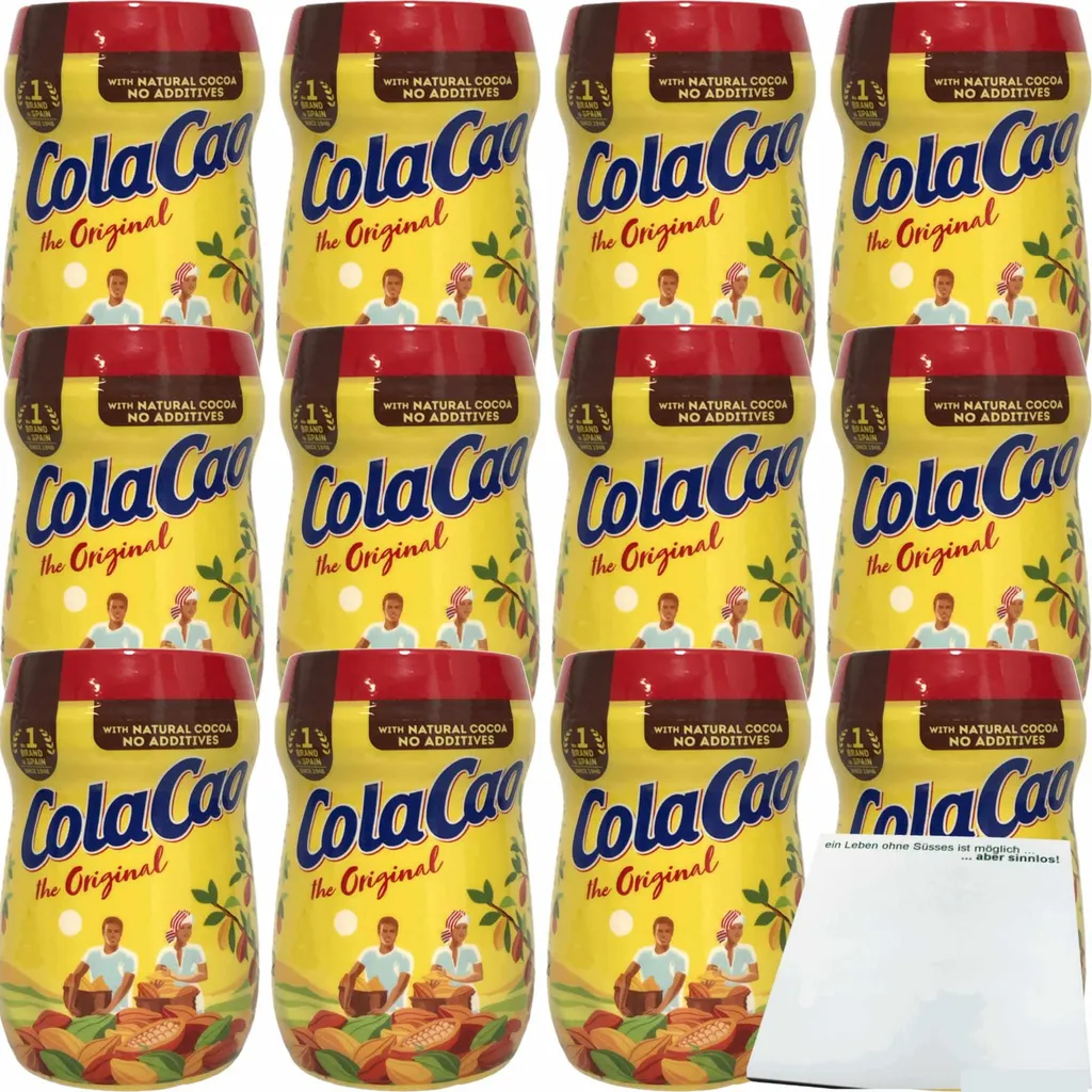 Nutrexpa cocoa powder Cola Cao Original pack of 12 (12x390g can) + usy block 4692g