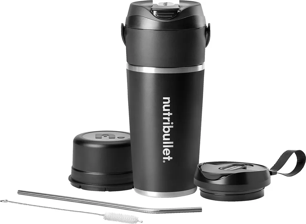 NutriBullet Flip NBP016B Portable Smoothie Maker, Black (NBP016B)