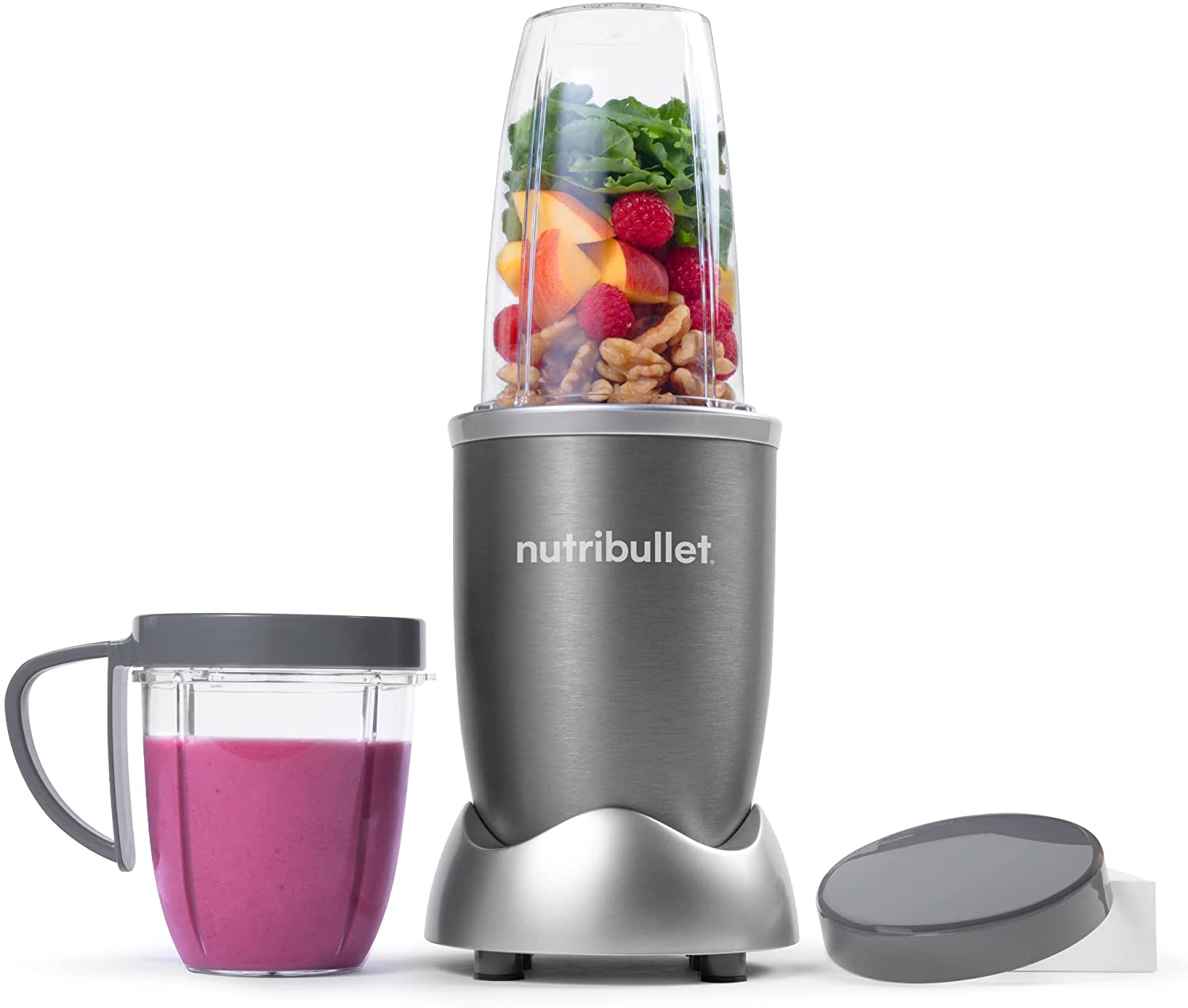 NutriBullet Original, smoothie maker, 600 watts of power, 18,500 revolutions/minute, easy and quick to use, compact, easy to clean, electric mixer, chopper, smoothie mixer