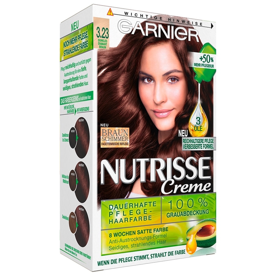 Garnier Nutrisse cream, 1 Stück Nr. 3.23 - Dunkles Diamant Braun