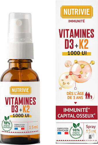 Restaxil Nutrivie Vitamin D3/K2 Spray 1000IE 15ml